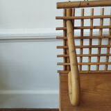 Rattan wall shelf