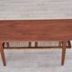 1970s, Scandinavian coffee table, original condition, teak wood, rattan.