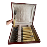 Coffret de fourchettes  à dessert  en inox