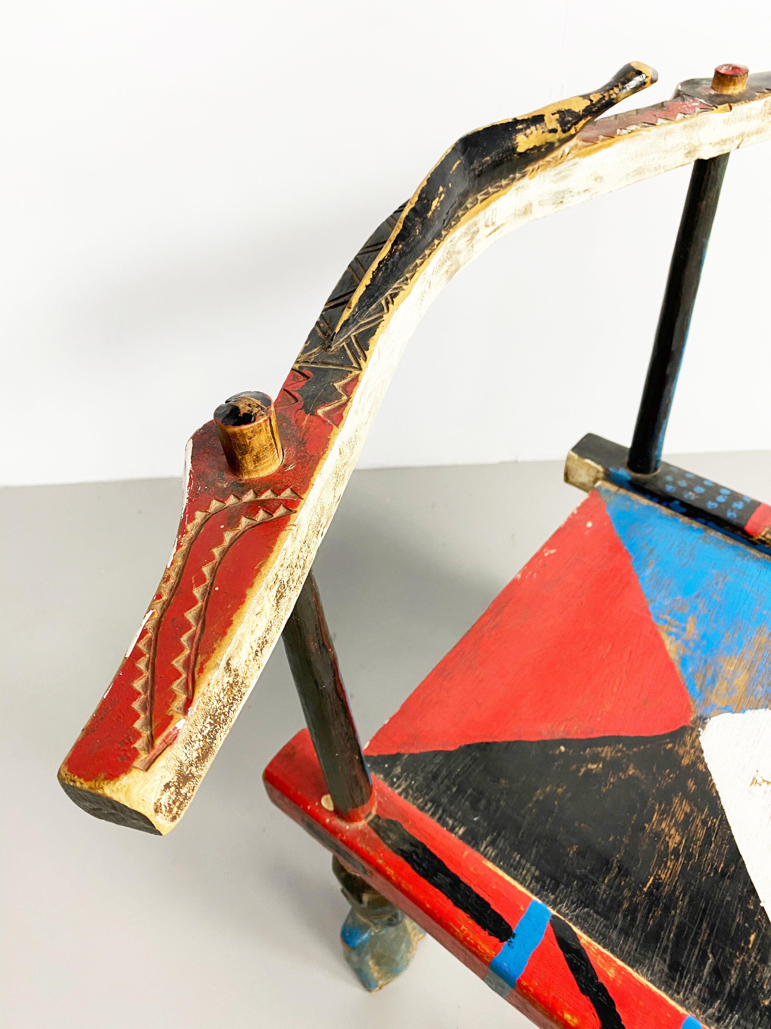 Vintage Senufo Chair, Côte d'Ivoire, c.1980