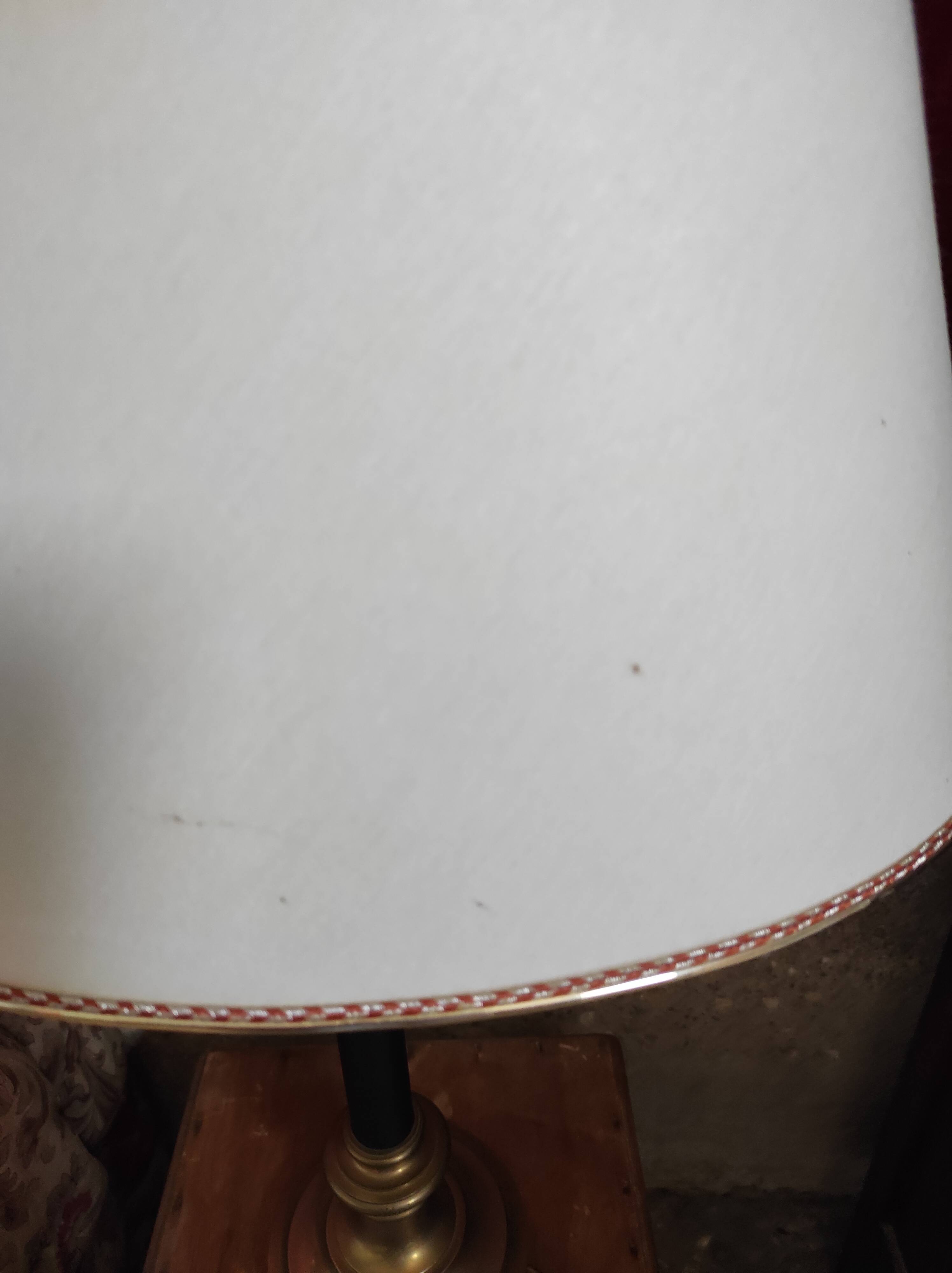 Living room lamp in gilded and black bronze