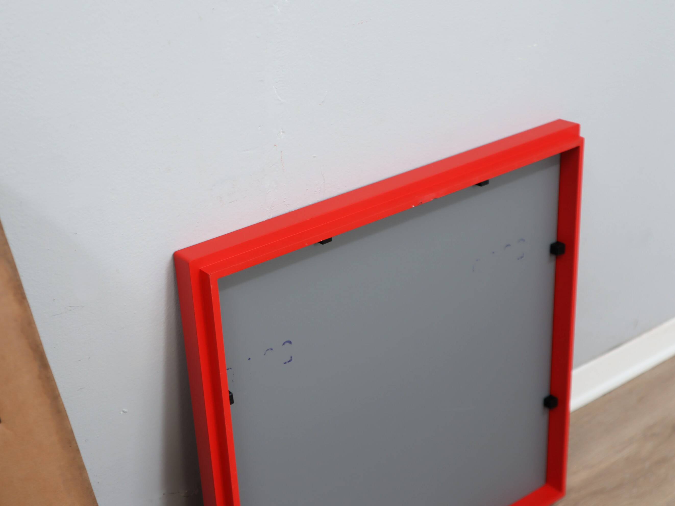 1970s Anna Castelli Ferrieri for Kartell Mod. 4727 Red Mirror