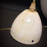 Vintage 60s enameled metal pendant light – retro lamp