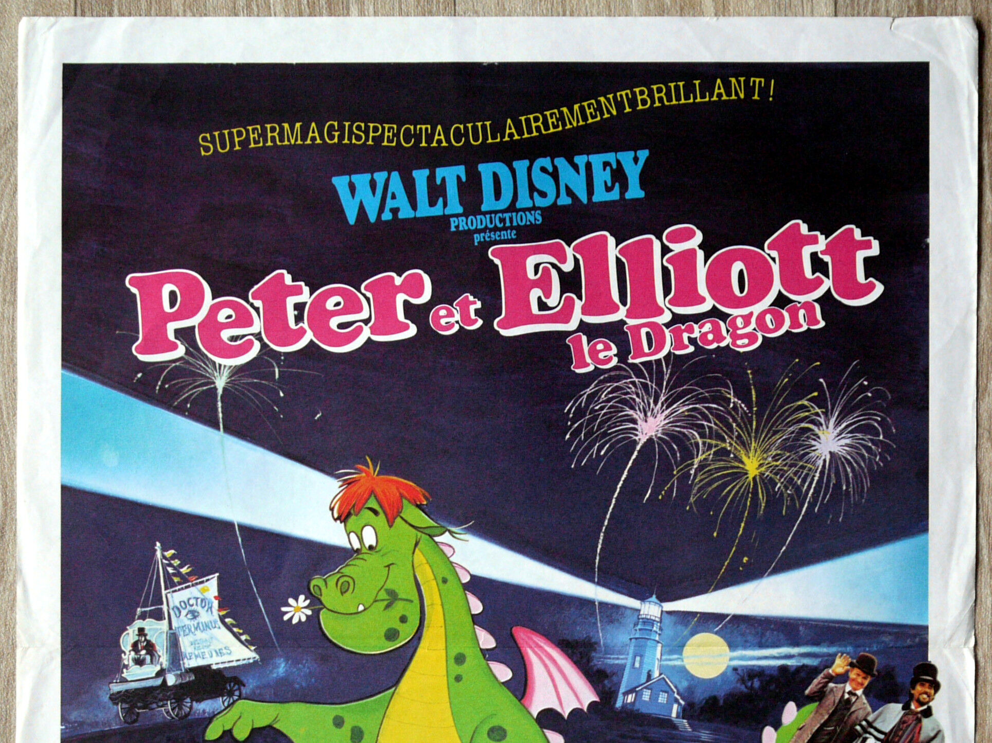Original movie poster "Peter and Elliott the Dragon"