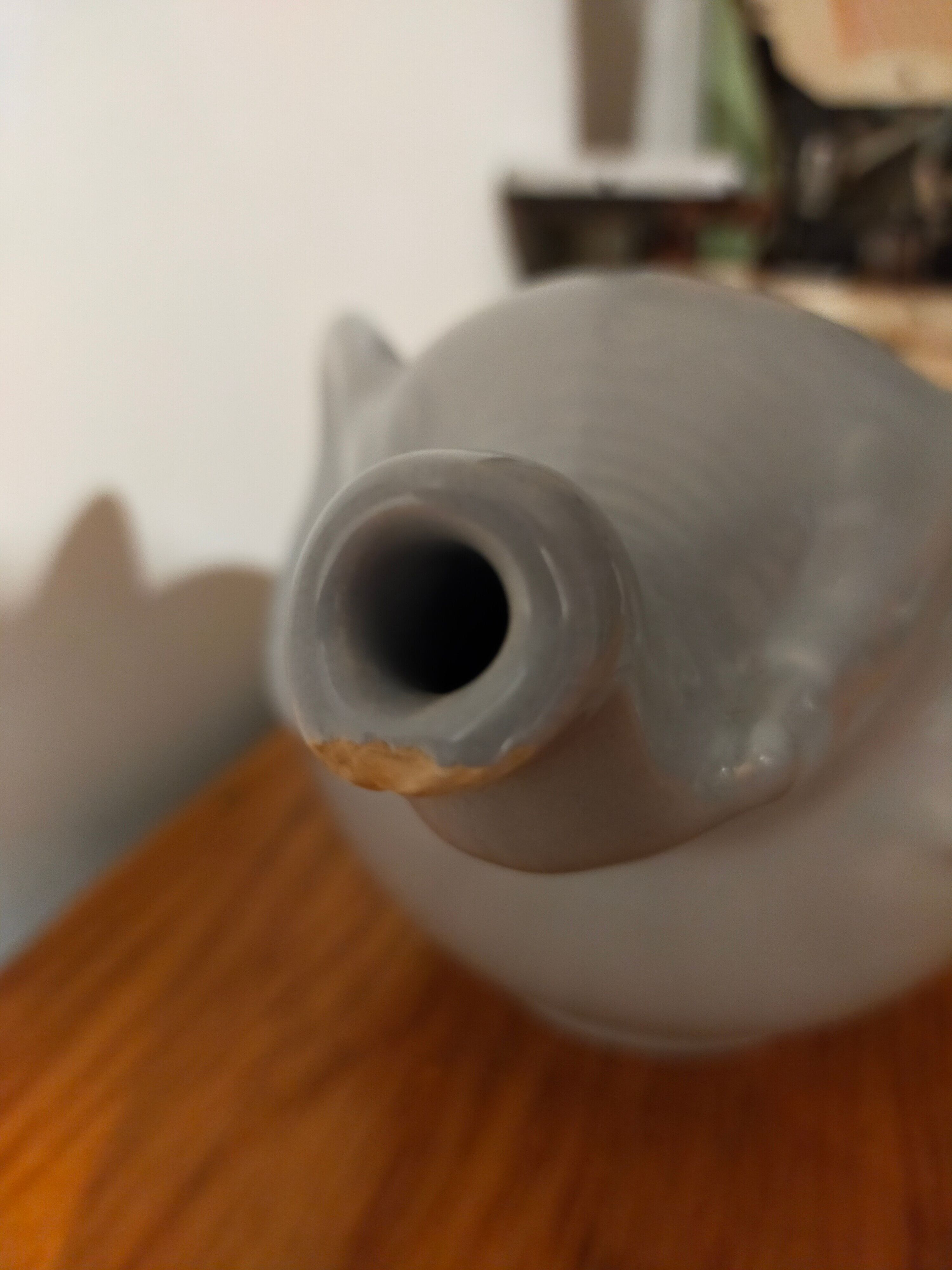 Vintage Elephant teapot in gray ceramic