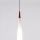 Suspension in opaline and teak, 1970s