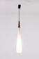 Suspension en opaline et teck, années 1970