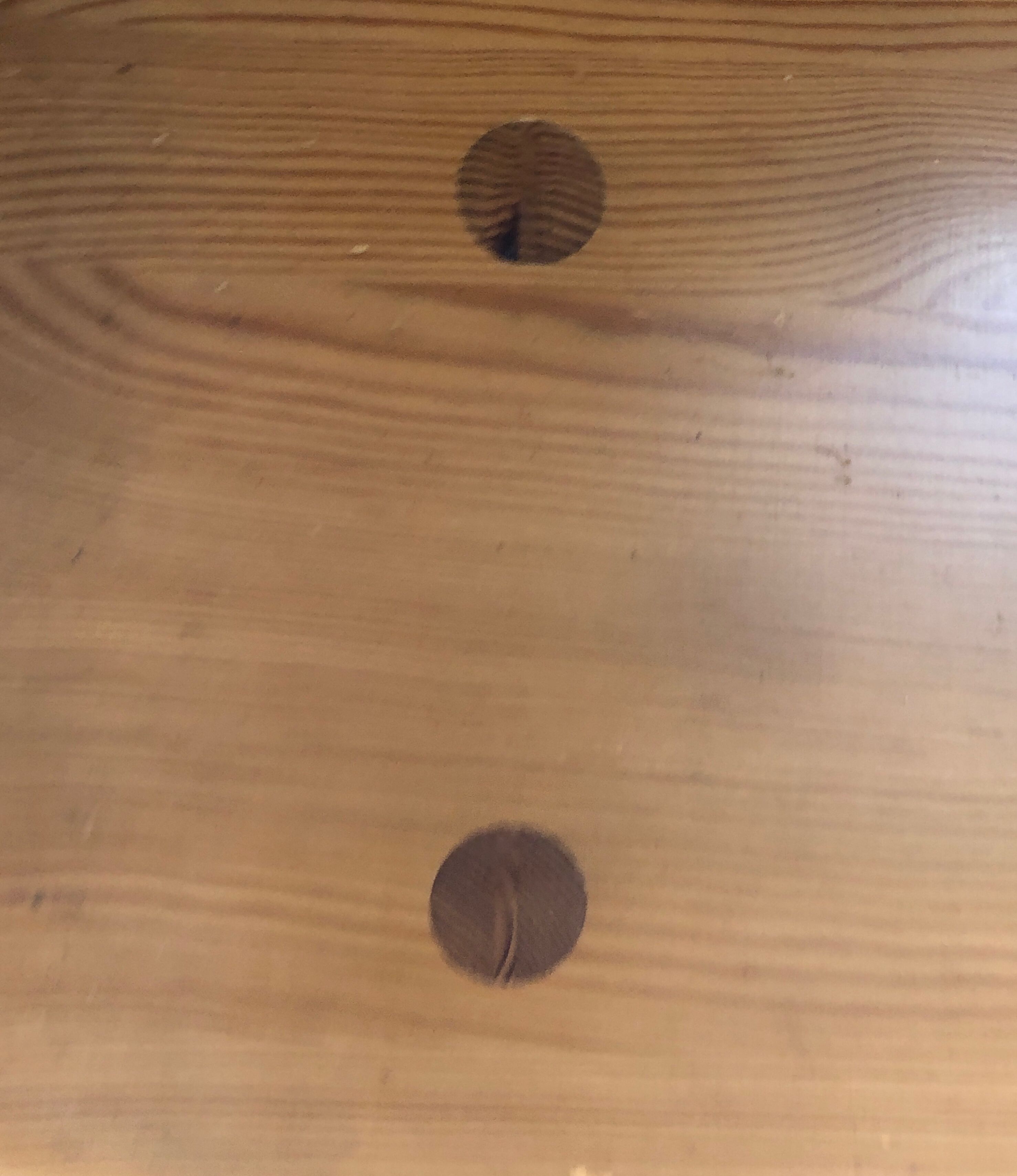 Scandinavian wooden bench