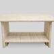 Vintage Italian travertine bedside table