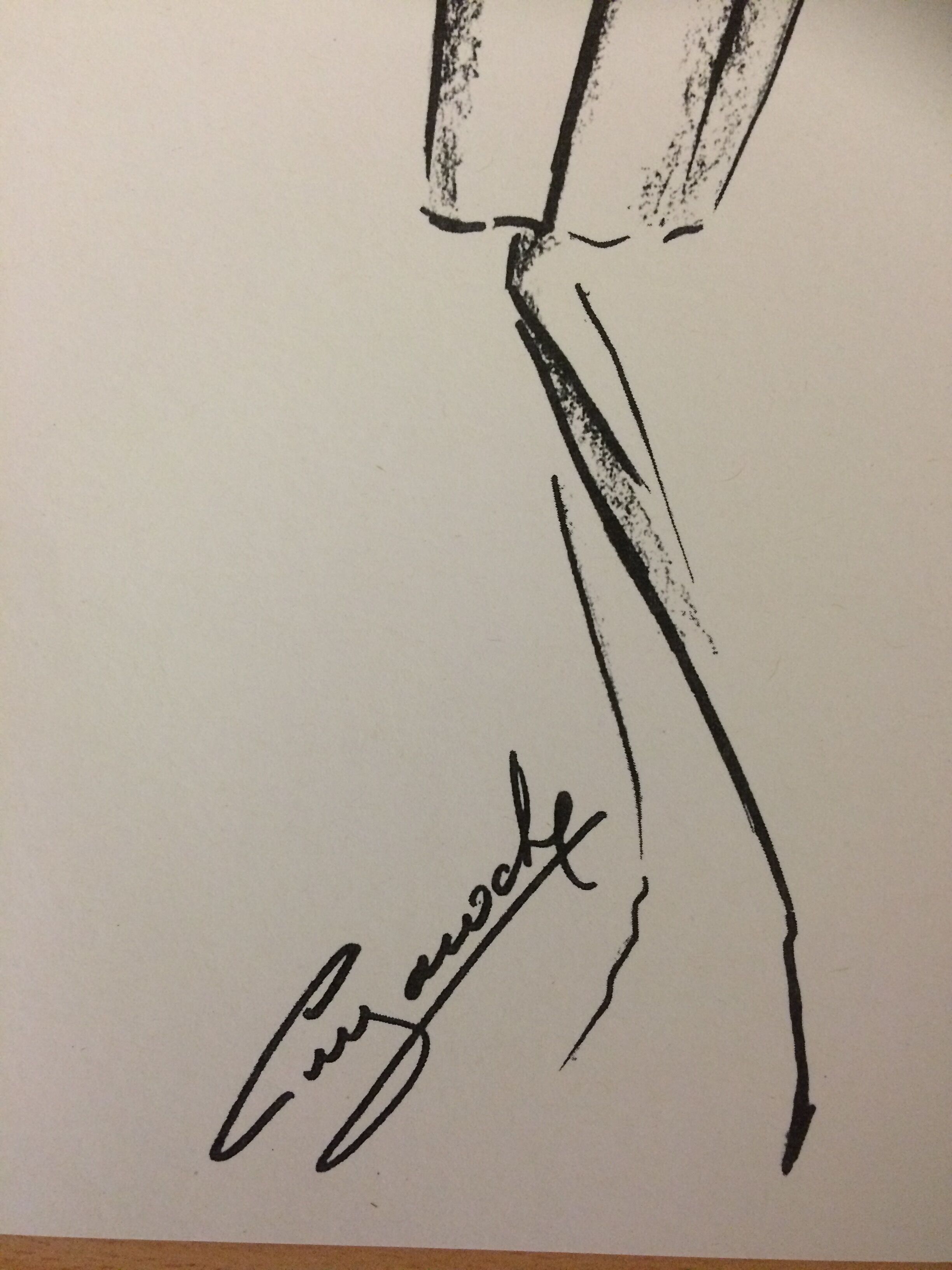 Guy Laroche of press at the end of the 1980s fashion illustration