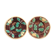 Lot de 2 assiettes décor poires