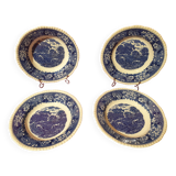 Set of 4 soup plates English Scenic Staffordshire Adams England
