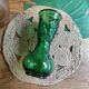 Vase en Verre Vert d'Empoli Italie