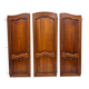 3 portes de placard style Louis XV en merisier massif