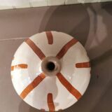 Moroccan striped ceramic vase