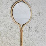 Rattan mirror in the style of Louis Sognot, France, 1950