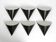 Set of six very rare large 1970s metal wall lights by Staff | Model 2020/21