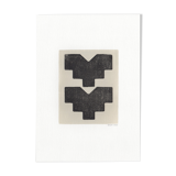 One-design painting on paper, dated and signed without frame