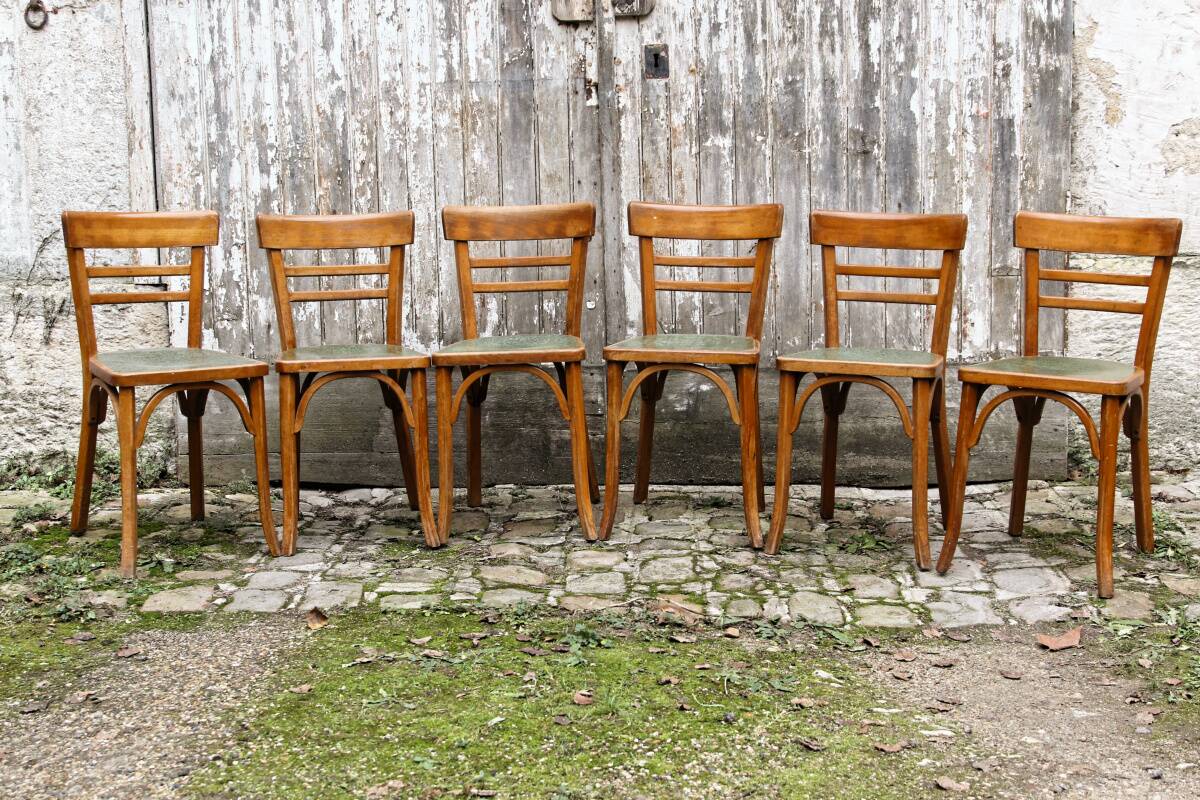 Set of 6 Baumann bistro chairs