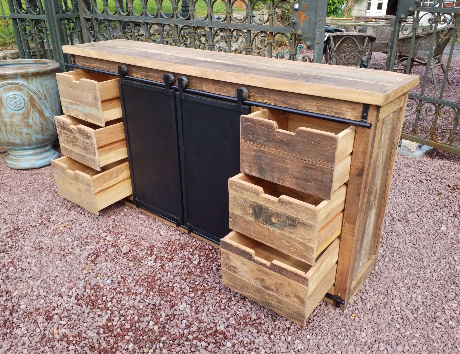 Industrial sideboard