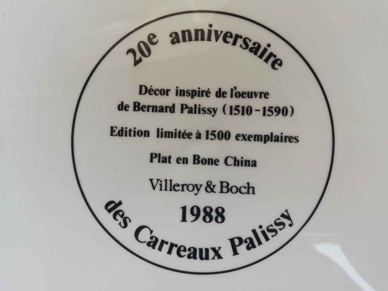 Assiette de service Villeroy&Boch de 1988