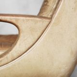 Swivel Leather Chairs by Carl Straub, 1950s, Set of 2