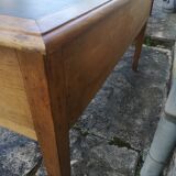 Industrial style oak desk