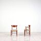 Set of model '317' & '316' by Hvidt & Molgaard-Nielsen for Søborg, fresh weaving
