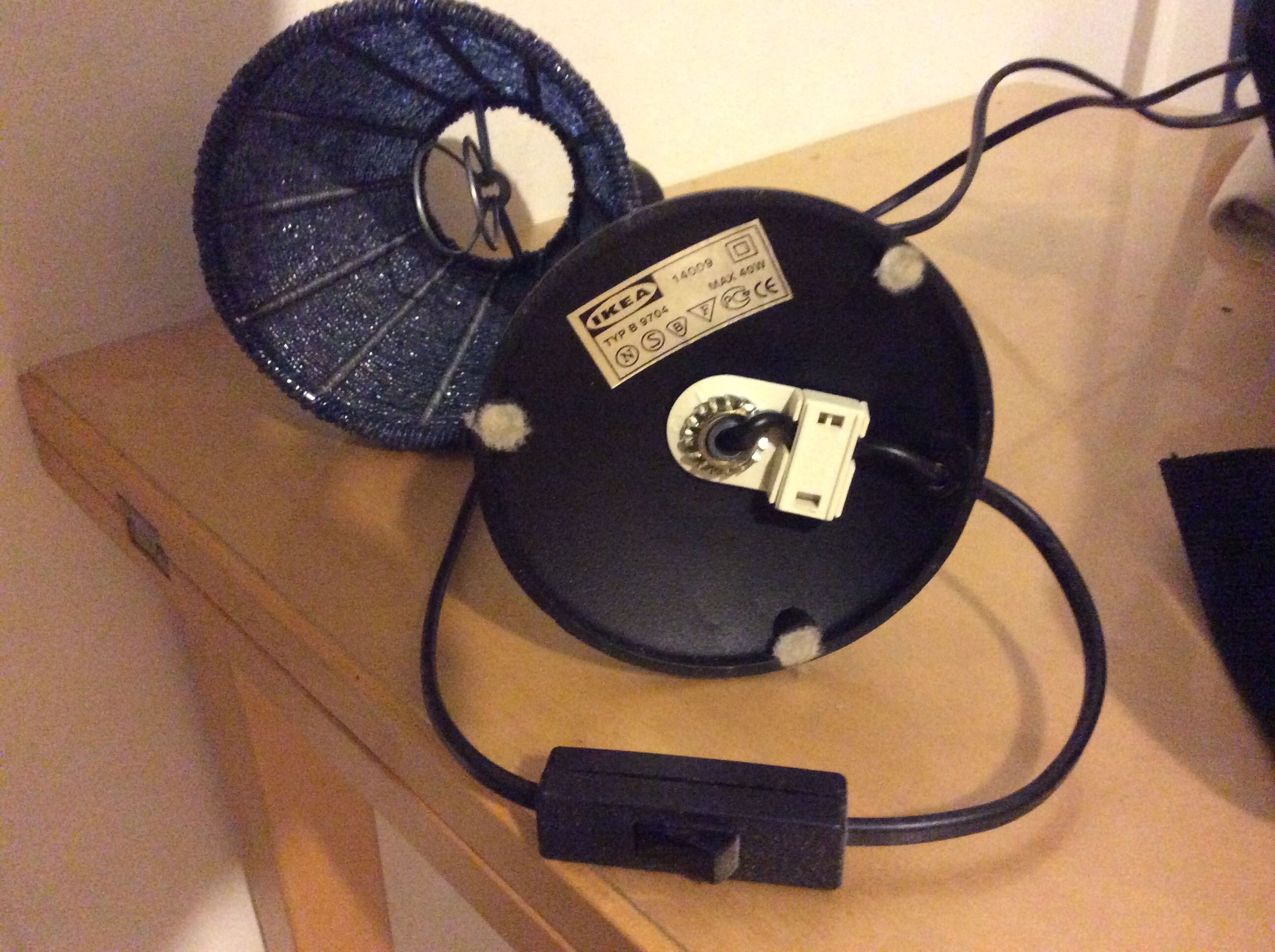 Pair of lampshade day in beads