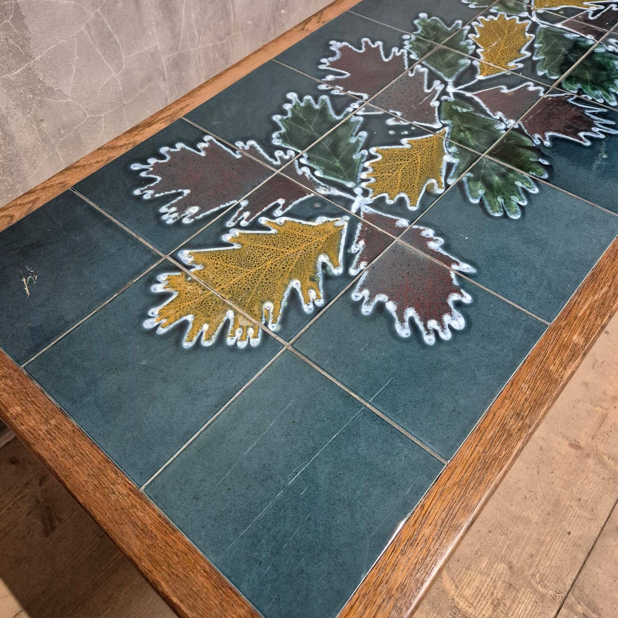 Vintage tile-top coffee table, 1970s, Europe