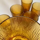 Suite 6 glasses amber vintage glasses