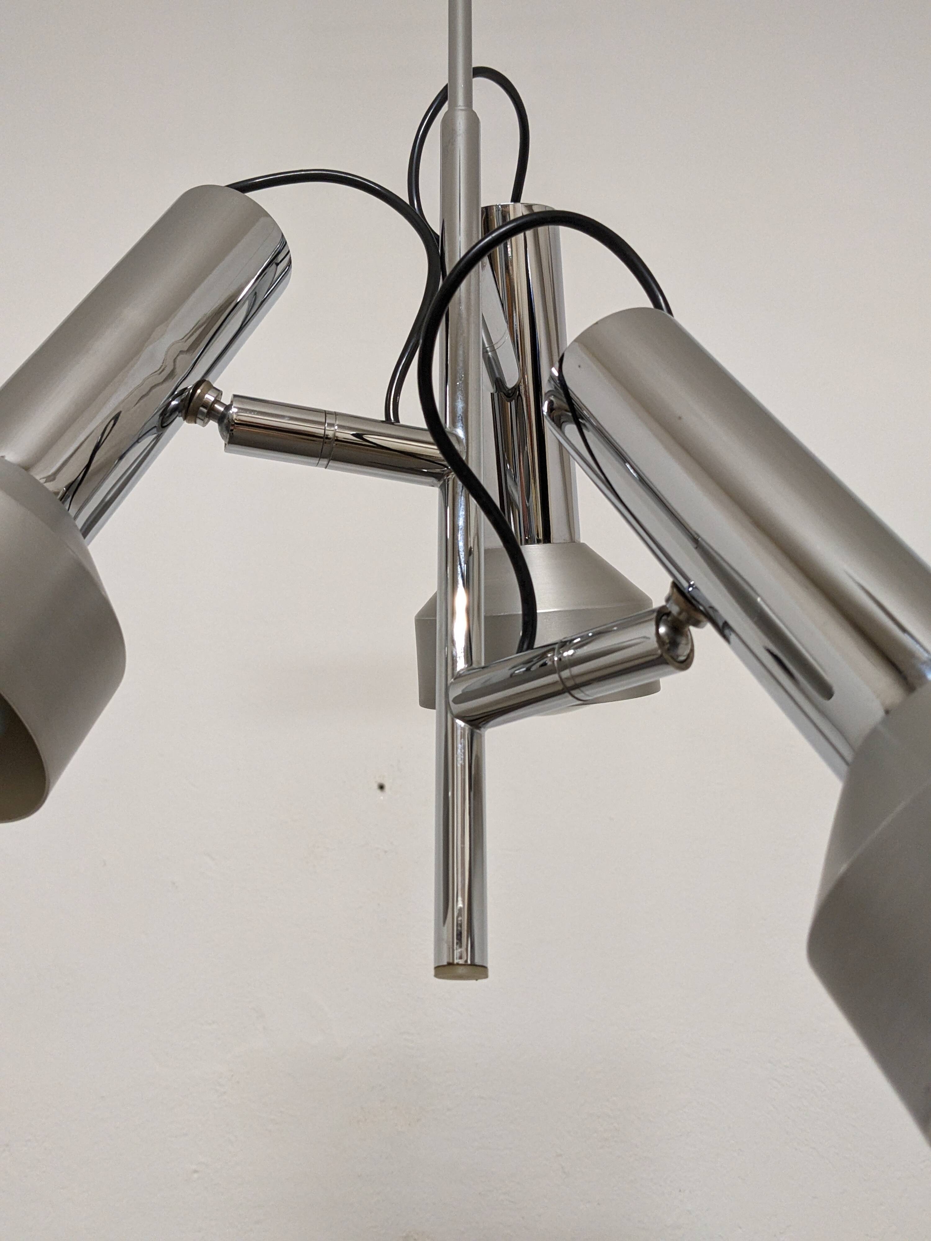 3-spot chandelier by Staff Leuchten, Germany, 1960s/1970s