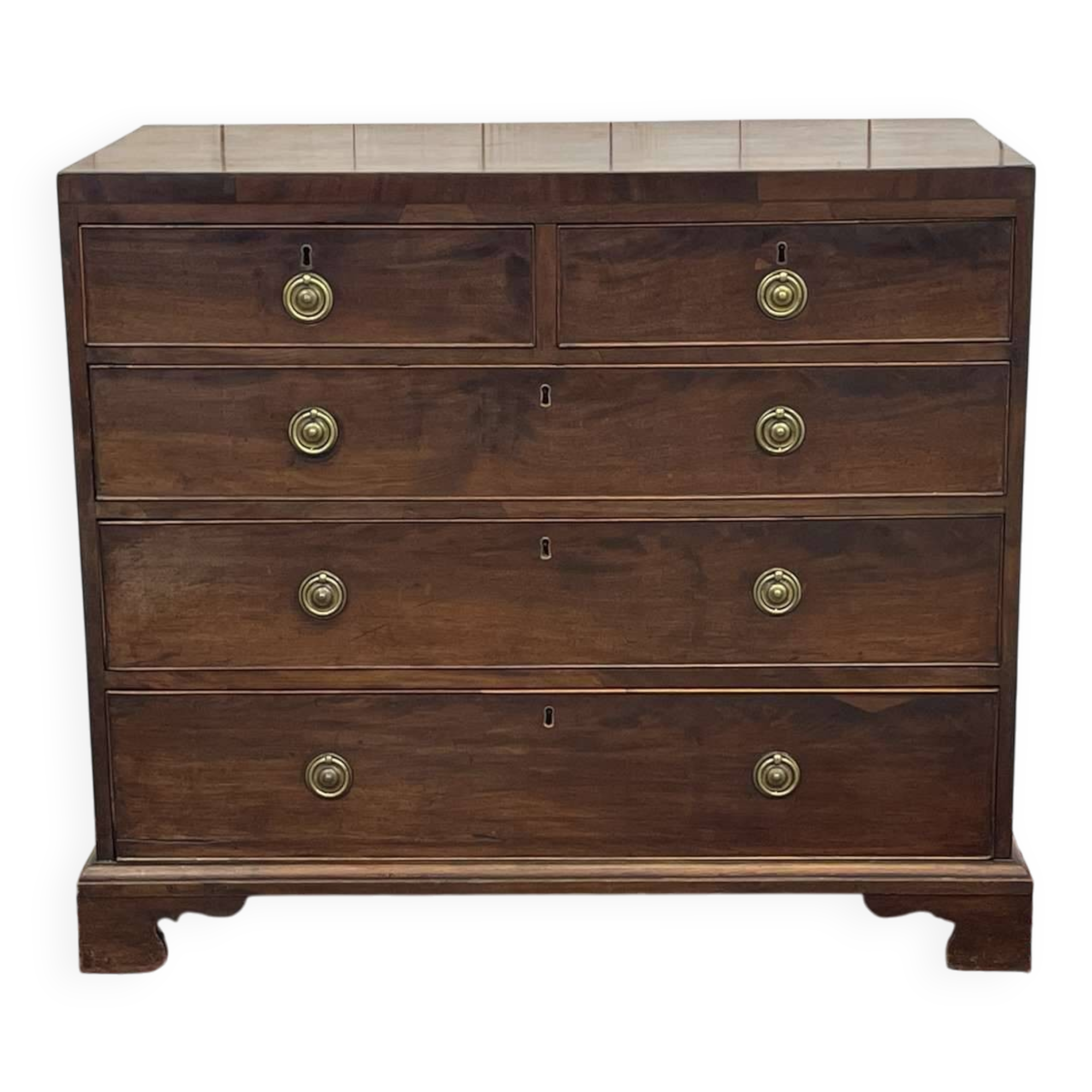 19th-century English mahogany commode