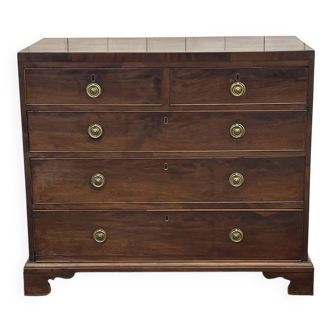 19th-century English mahogany commode