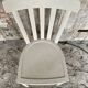 Vintage white wood baumann bistro chair old style #d541