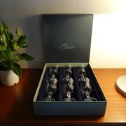 6 glasses red wine Cristal d'Arques JG Durand Villiers 11,5 cl size Beaulieu