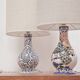 Paire lampes faïence de Gien