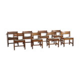Set of 8 Dining Chairs, Model "Asserbo" by Børge Mogensen, for AB Karl Andersson