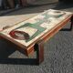 Coffee table ceramic and mahogany by Dan in Vallauris to 1950/60