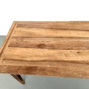 Table de ferme en noyer massif, années 50