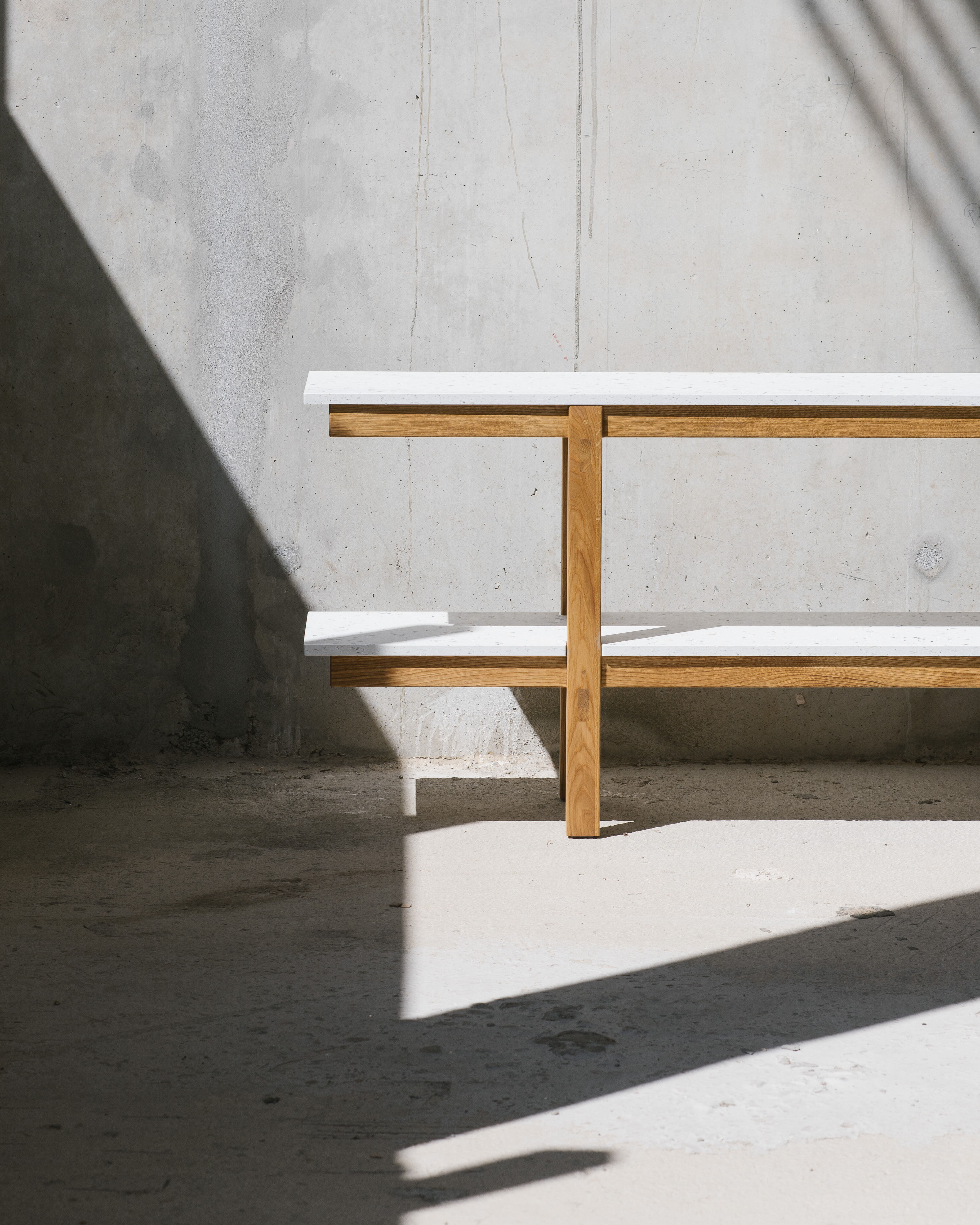 Enfilade Rinku oak and white recycled plastic