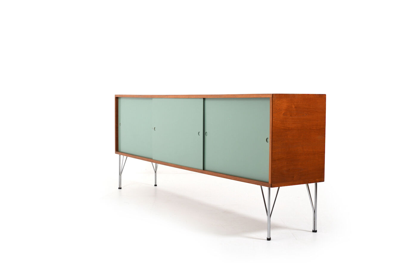 Heinrich Roepstorff Teak and Colored Doors Sideboard 1950s