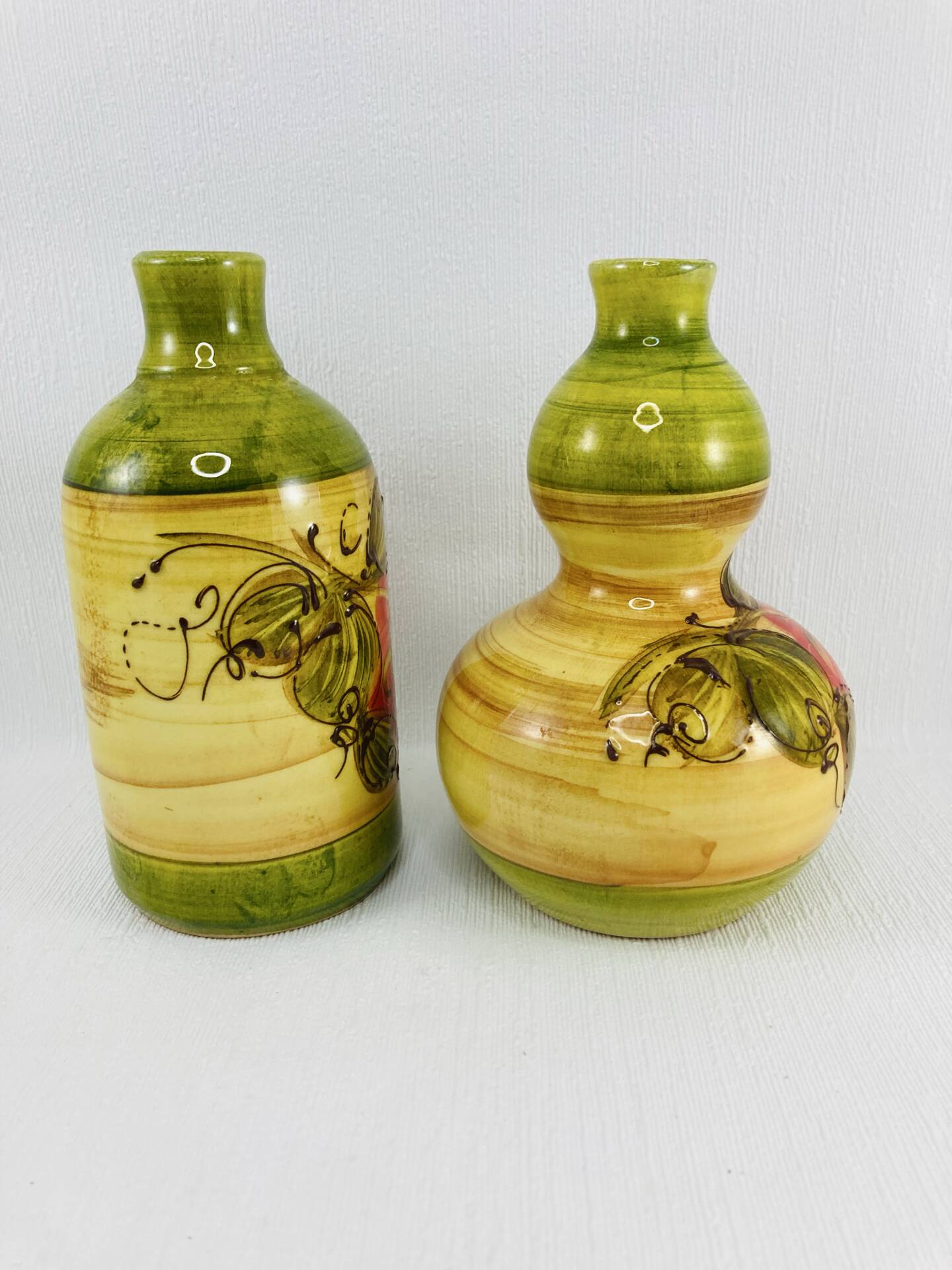 Pair of Bottles or Soliflore Vases Vallauris - Georges Chassin (GC)