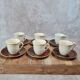 Set of 6 vintage cups and saucers – Saint-Amand & Sarguemines