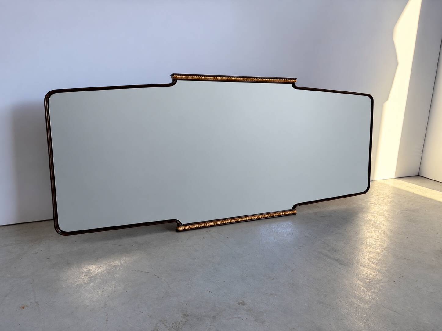 XL Italian wooden mirror, 1960s