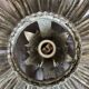 Silver wrought iron sunburst wall light from the 1960s.
