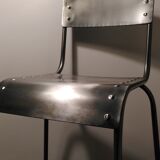 A batch of 2 industrial bar stools