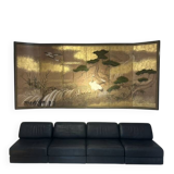 DS76 sofa by De Sede, 4 modules, circa 1980, navy blue.