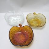 Apple salad bowl glass 70s