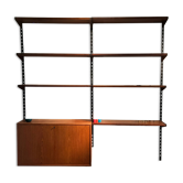 Vintage Scandinavian wall library by Kai Kristiansen for FM Møbler